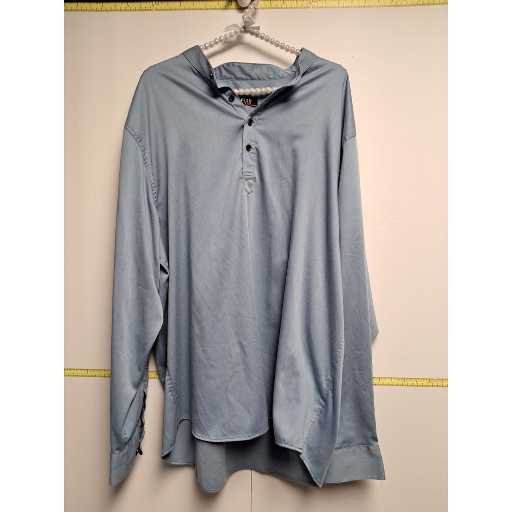 Fahizo Mens Blue Long Sleeve Shirt-size XL.‎ 17/17 1/2